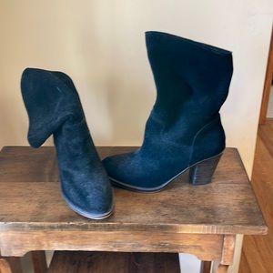 Lucky Brand Black Suede Boots